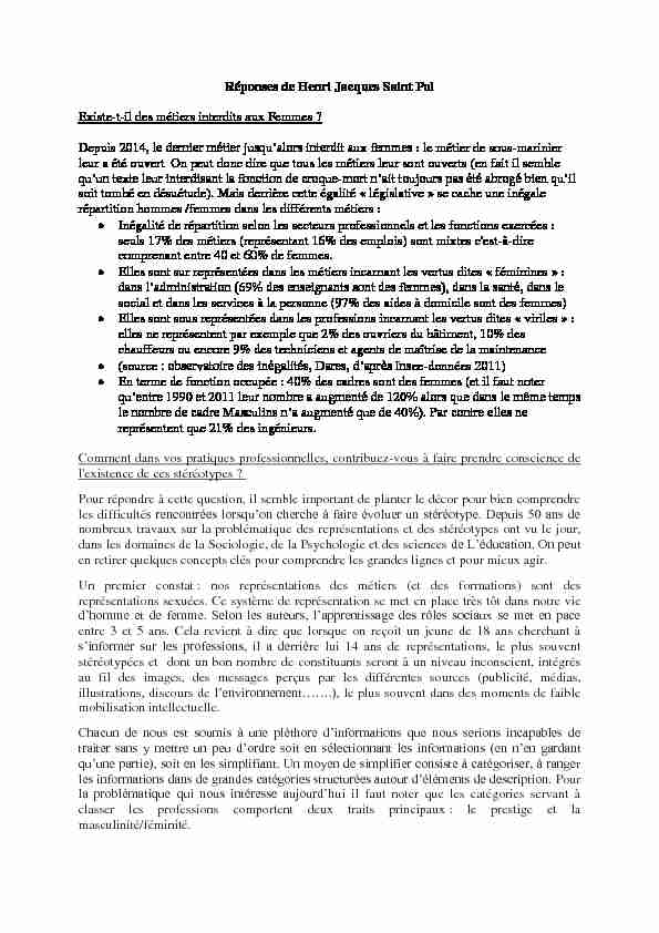 [PDF] Existe-t-il des métiers interdits aux Femmes - Les Mariannes du Nord