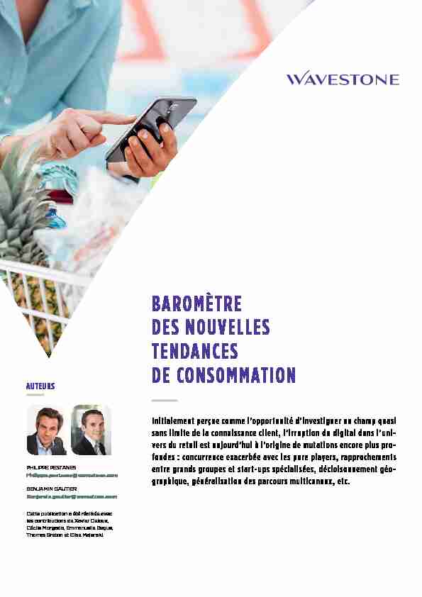 [PDF] BAROMÈTRE DES NOUVELLES TENDANCES DE  - Wavestone
