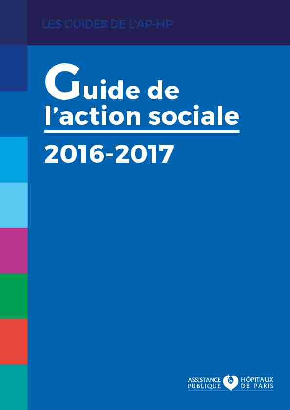 [PDF] Guide de laction sociale 2016-2017 - APHP
