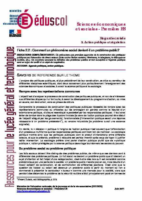 [PDF] Sciences économiques et sociales - mediaeduscoleducationfr