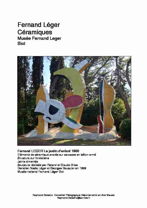 Fernand Léger Céramiques