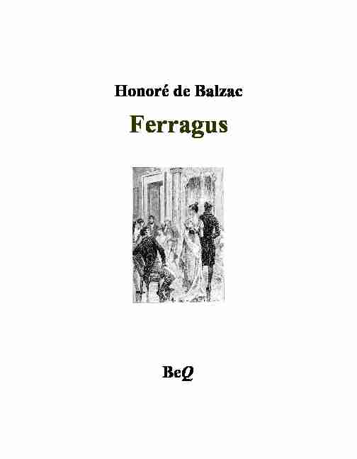 [PDF] Honoré de Balzac - Ferragus