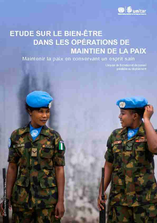Le Bien-Être dans les Opérations de Maintien de la Paix.pdf