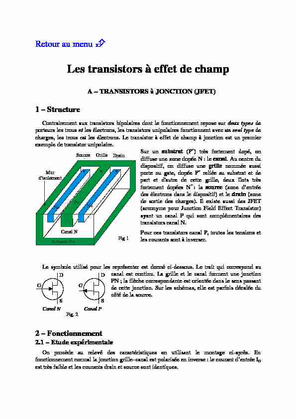 [PDF] Les transistors à effet de champ