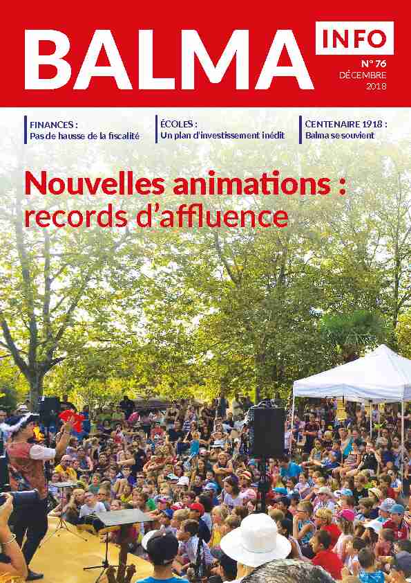 Nouvelles animations : records daffluence