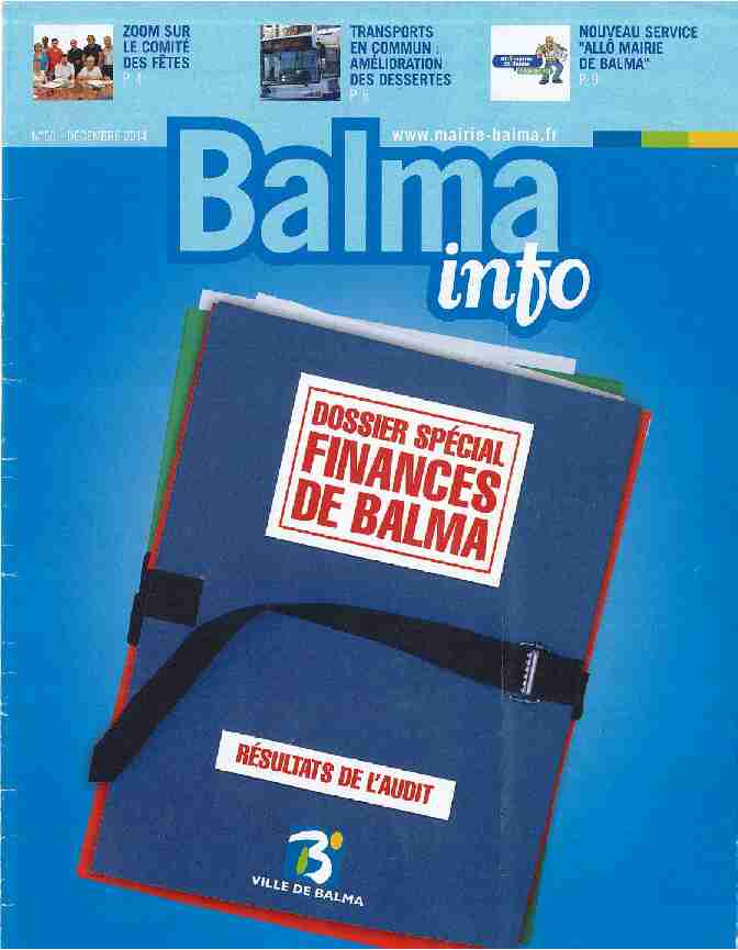 [PDF] zoom sur le comité des fêtes p4 - Mairie de Balma