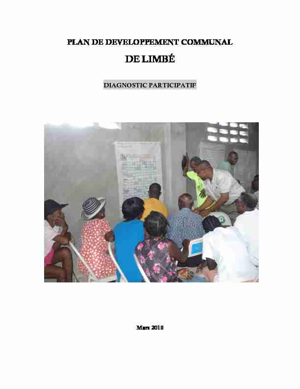 plan de developpement communal de limbé