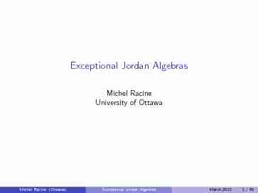 Exceptional Jordan Algebras