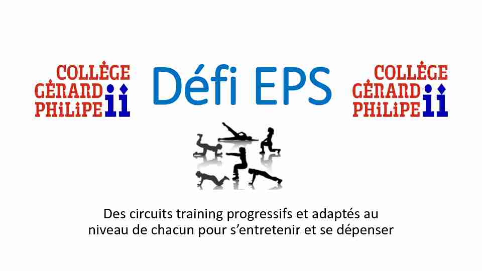 [PDF] Défi EPS activités physique - EPS Académie de Lyon