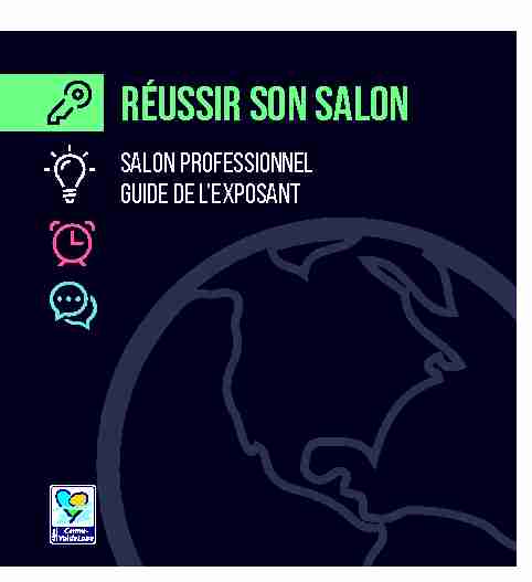 [PDF] RÉUSSIR SON SALON - Devup