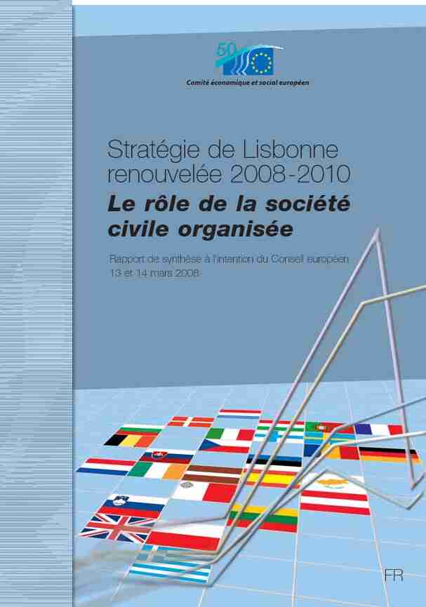 Le rôle de la société civile organisée - 2008