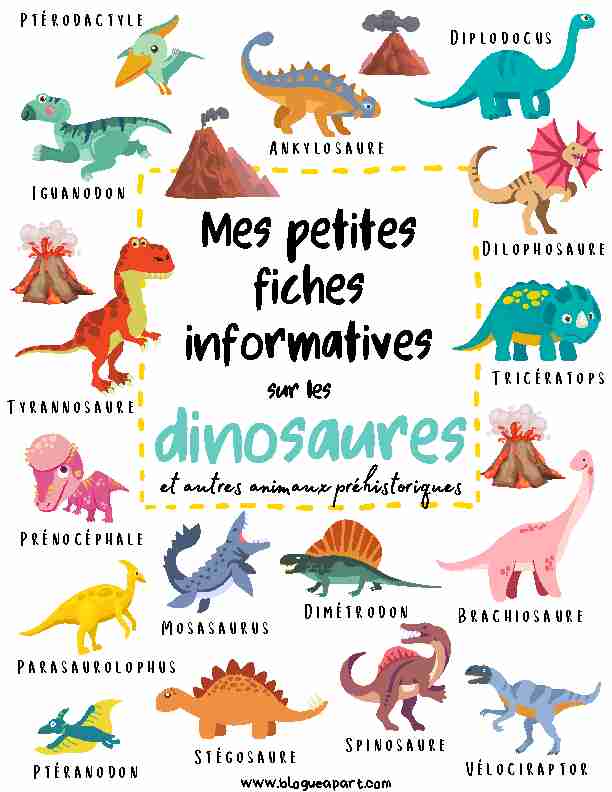 Mes petites fiches informatives