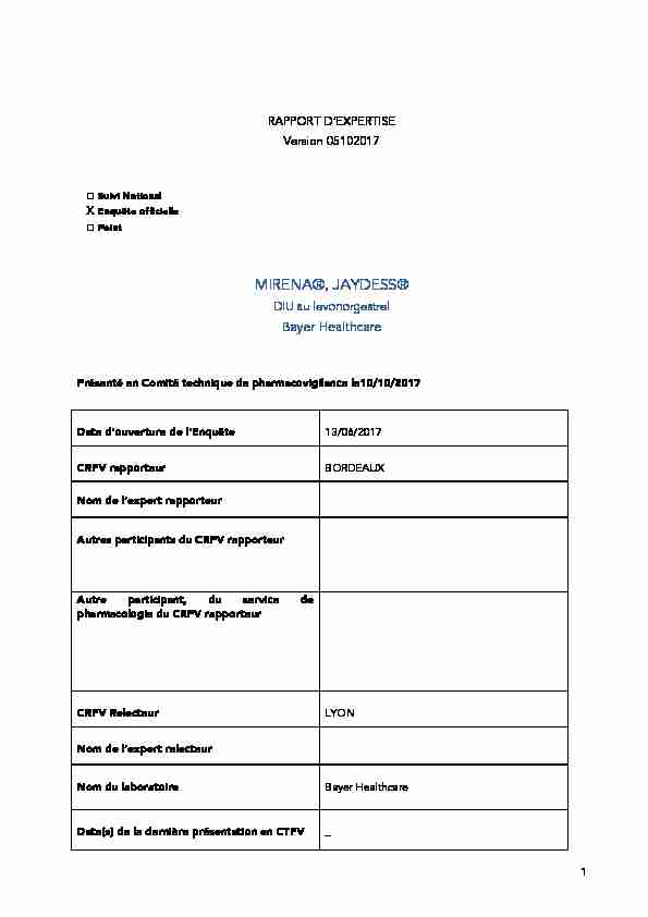 [PDF] Rapport dexpertise - Mirena - Jaydess - DIU Levonorgestrel