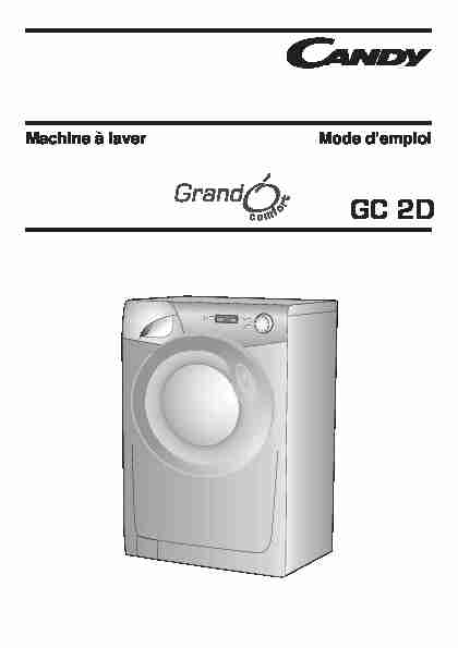 [PDF] Machine à laver Mode demploi