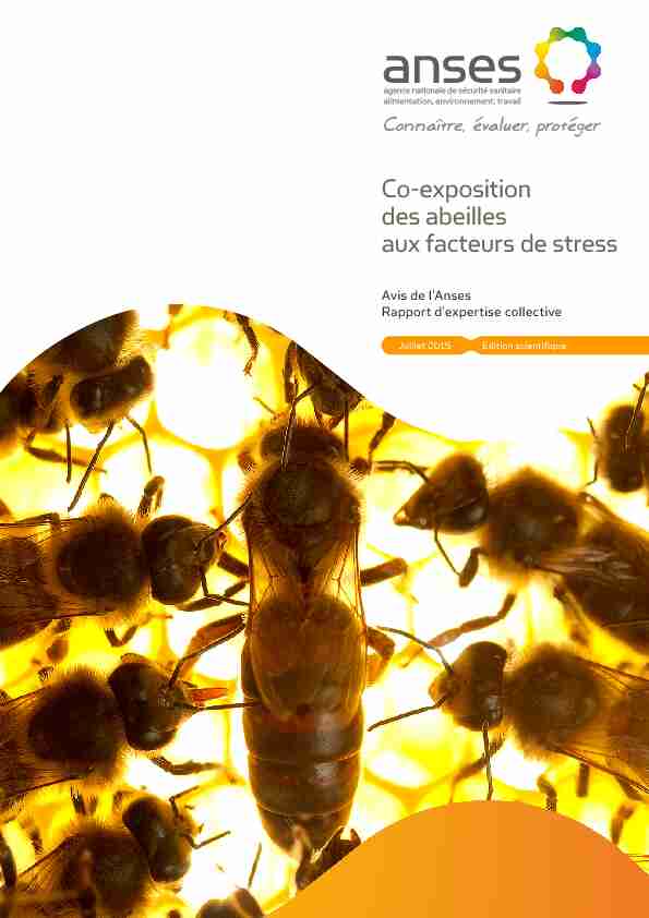 AVIS et rapport de lAnses relatifs aux co-expositions des abeilles