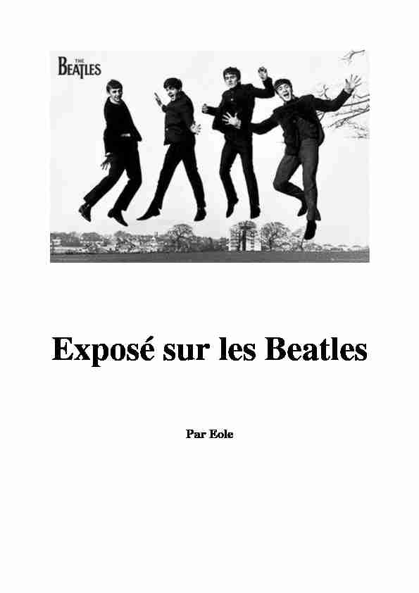 [PDF] Exposé sur les Beatles