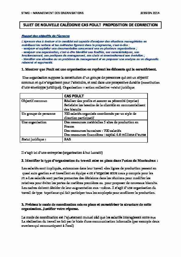 [PDF] SUJET DE NOUVELLE CALÉDONIE CAS  - STMG Education