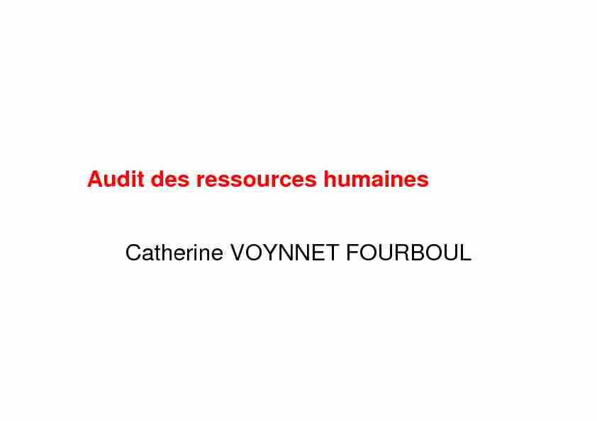 [PDF] Audit des ressources humaines Catherine VOYNNET FOURBOUL