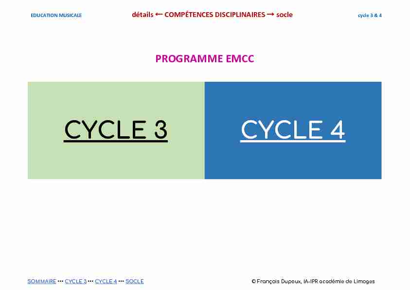 [PDF] CYCLE 3 CYCLE 4 - Académie de Limoges