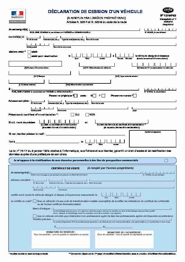 certificat de cession cerfa 13754-02