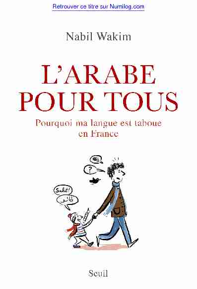 Larabe pour tous - Pourquoi ma langue est taboue en France
