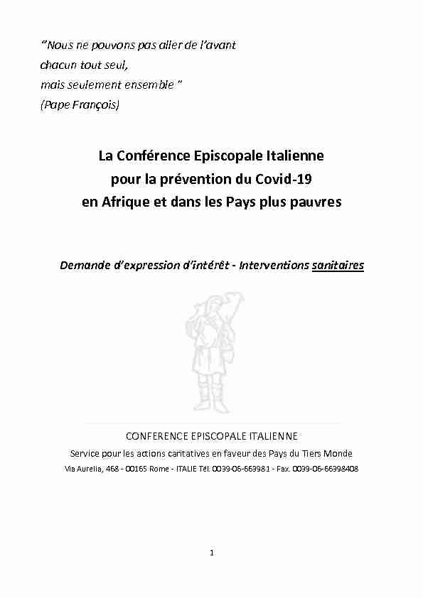 La Conférence Episcopale Italienne pour la prévention du Covid-19