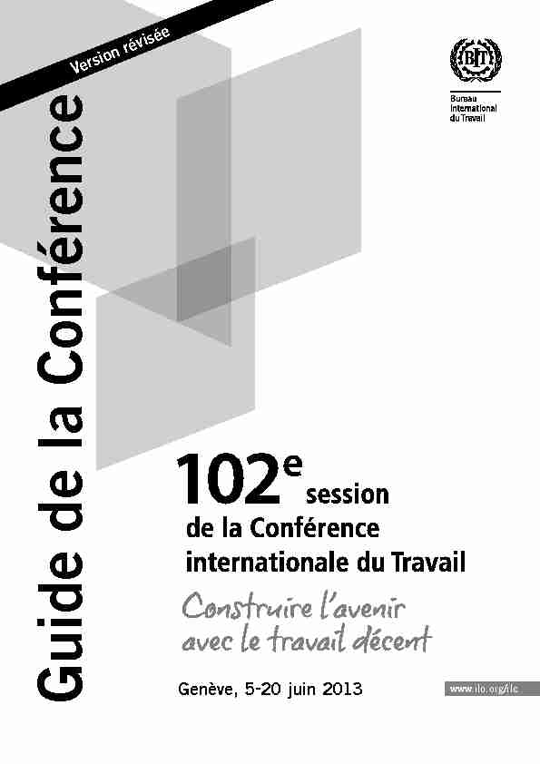 Guide de la Conférence