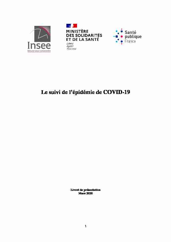Le suivi de lépidémie de COVID-19 - Insee