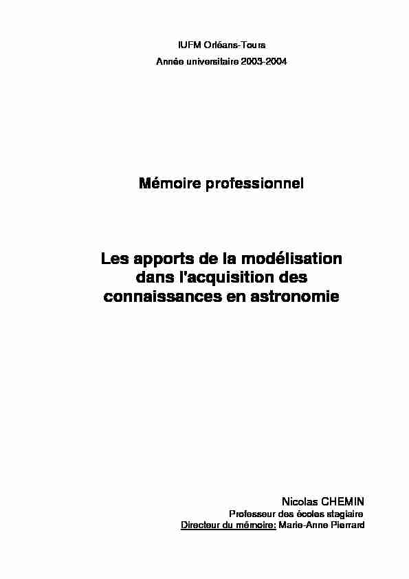 [PDF] La modélisation et lenseignement scientifique - Fondation La main