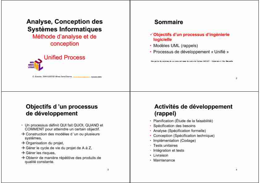 [PDF] Analyse Conception des Systèmes Informatiques