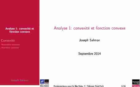 Analyse 1: convexité et fonction convexe