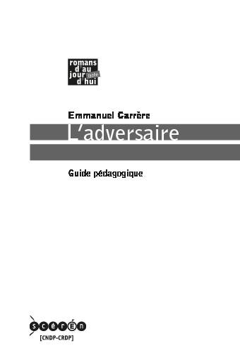 [PDF] Ladversaire