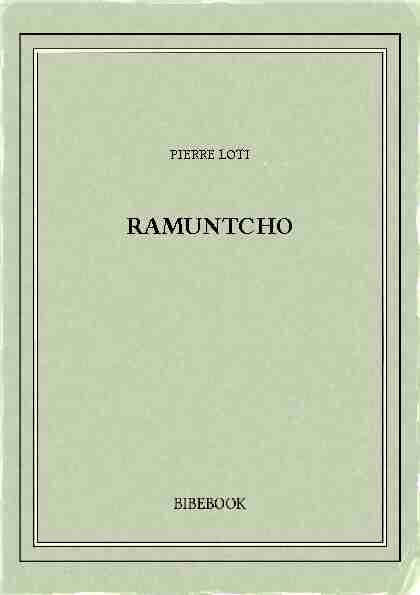 [PDF] RAMUNTCHO - Bibebook