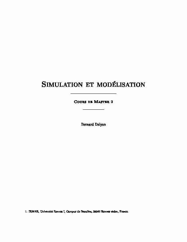 [PDF] Simulation et modélisation - Login - CAS – Central Authentication