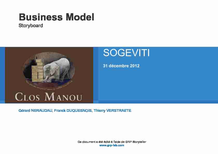 Business Model SOGEVITI