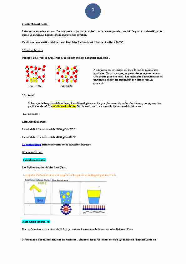 [PDF] Les modifications physico-chimiques des composants alimentaires