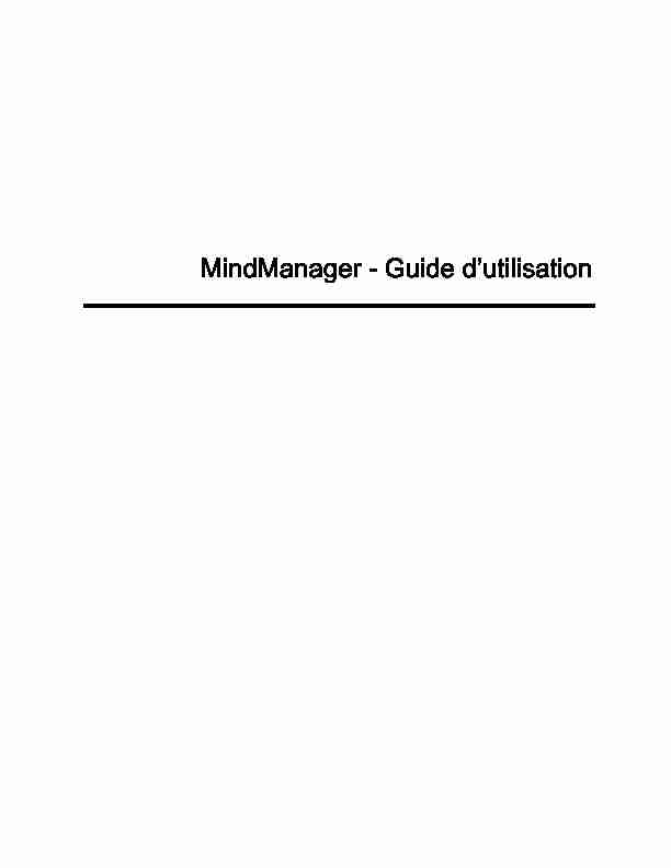 Guide dutilisation - MindManager 2020