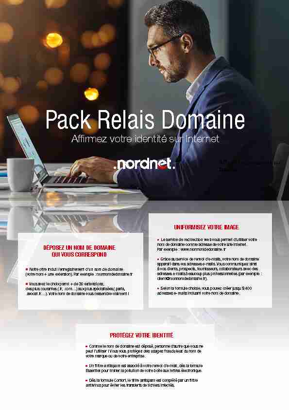 [PDF] Pack Relais Domaine - Nordnet