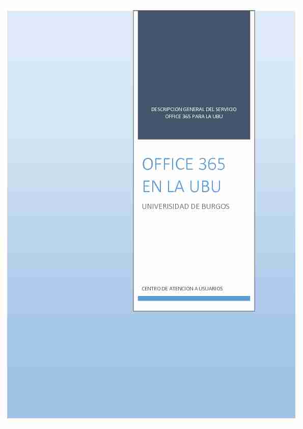 OFFICE 365 EN LA UBU