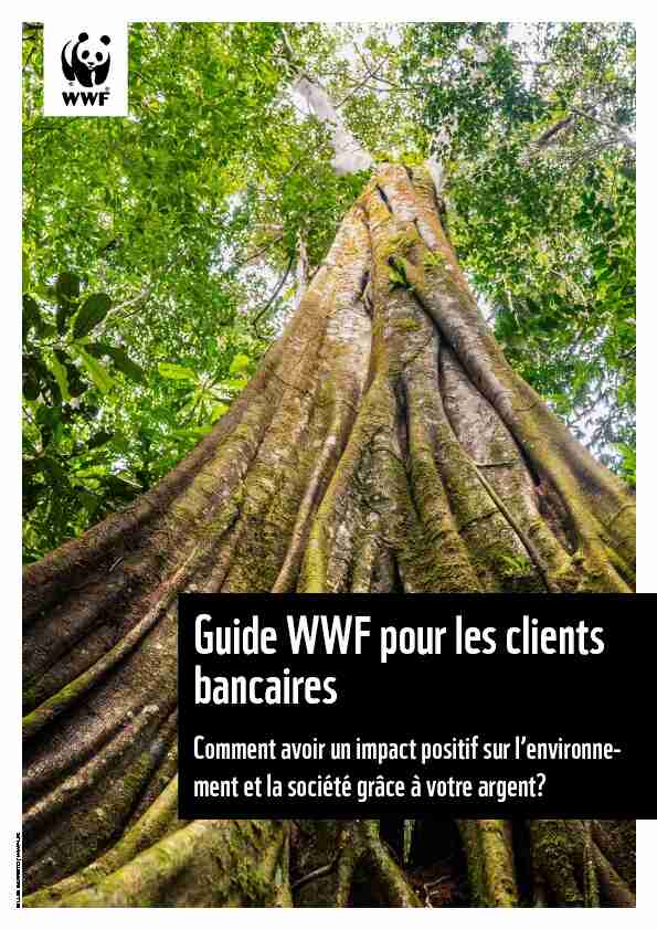 Guide WWF pour les clients bancaires
