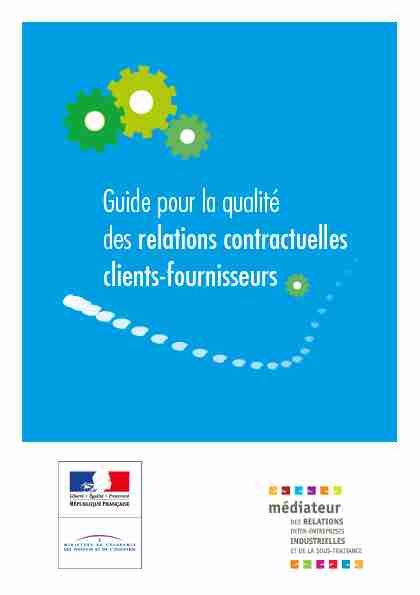 [PDF] Guide pour la qualitédes relations  - Economiegouvfr