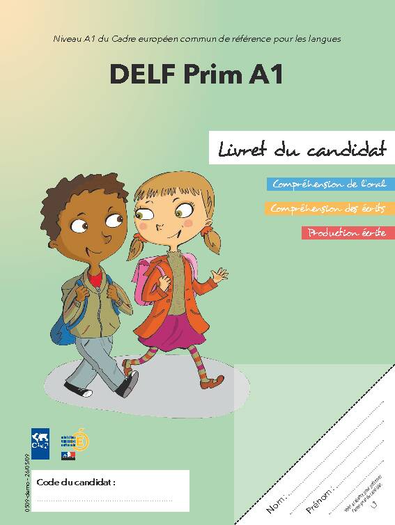 [PDF] Livret du candidat DELF Prim A1 - DELF - DALF