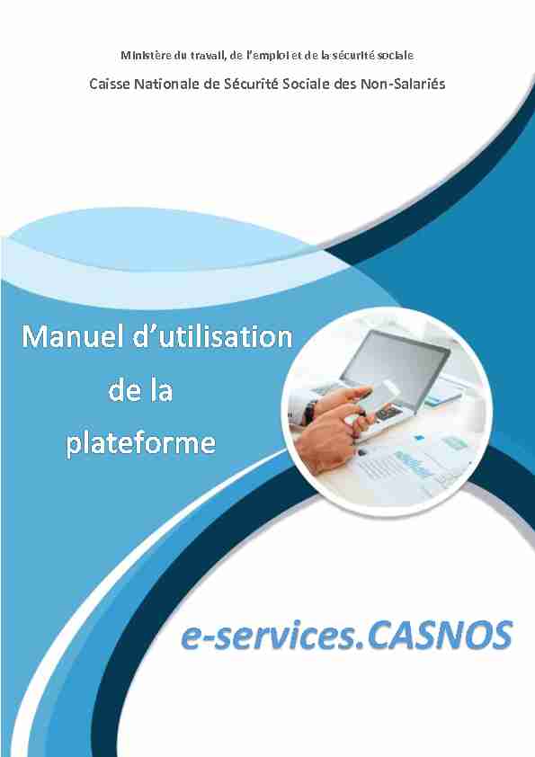 Manuel dutilisation de la plateforme e-services CASNOS