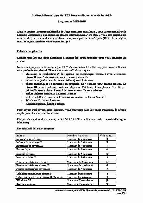 [PDF] Ateliers informatiques et descriptifs 2018-2019