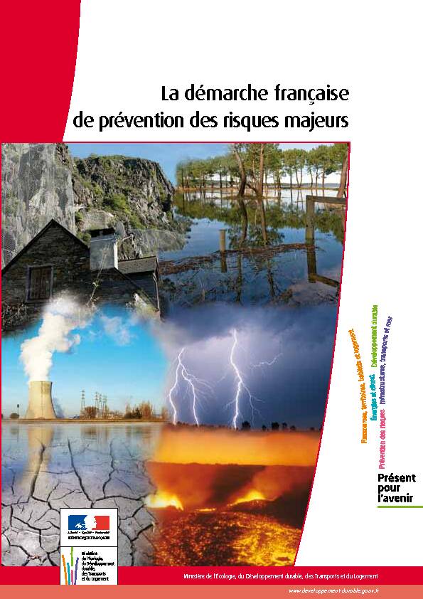 [PDF] La démarche française de prévention des risques majeurs
