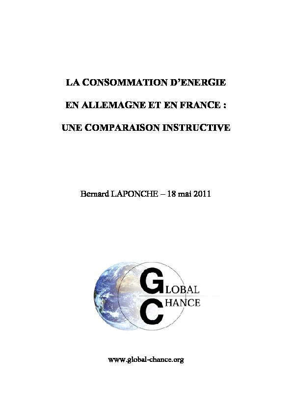 [PDF] LA CONSOMMATION DENERGIE EN ALLEMAGNE ET EN FRANCE