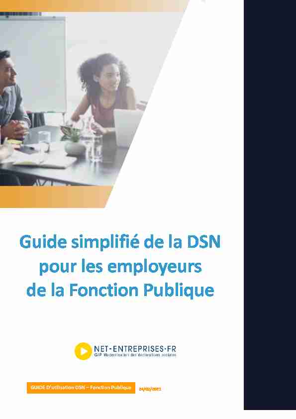 Guide simplifié de la DSN pour les employeurs de la Fonction