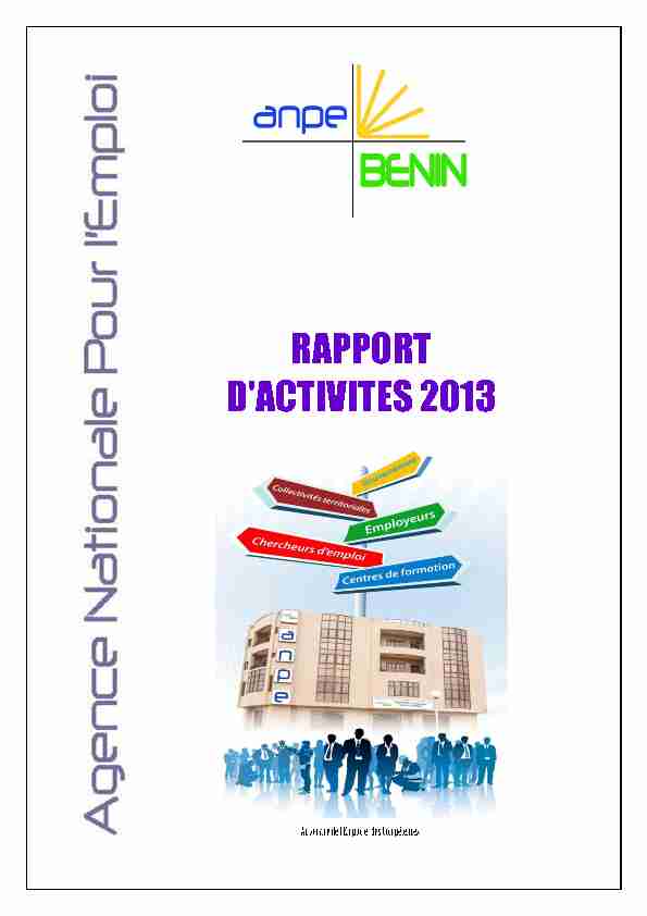RAPPORT DACTIVITES 2013