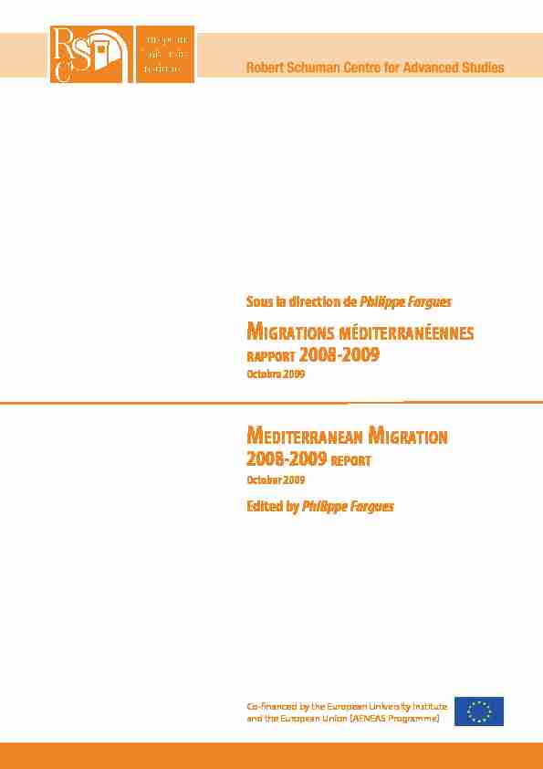 RAPPORT 2008-2009 2008-2009 REPORT