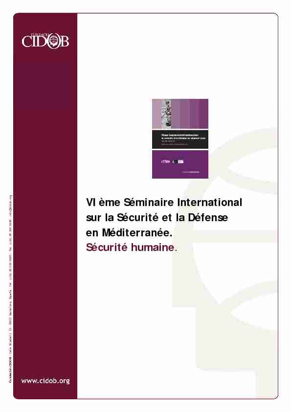 VI ème Séminaire International sur la Sécurité et la Défense en